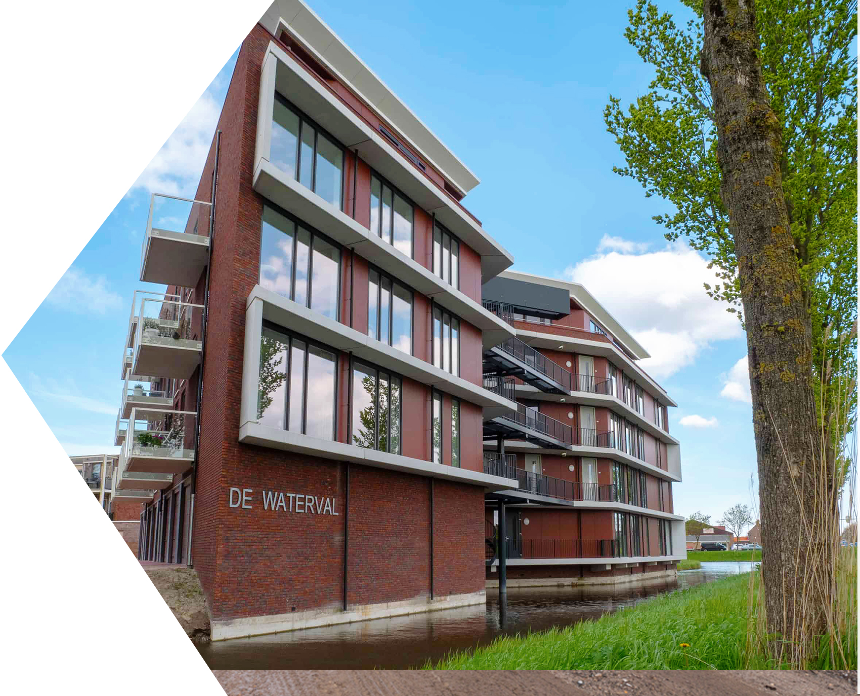 Appartementencomplex  de  Waterval  te  Schagen